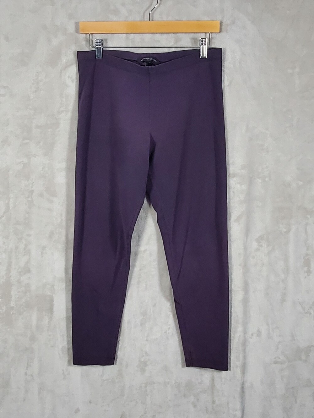 Victoria's Secret Womens M Purple 7/8 Leggings Cotton Stretch Yoga Athleisure